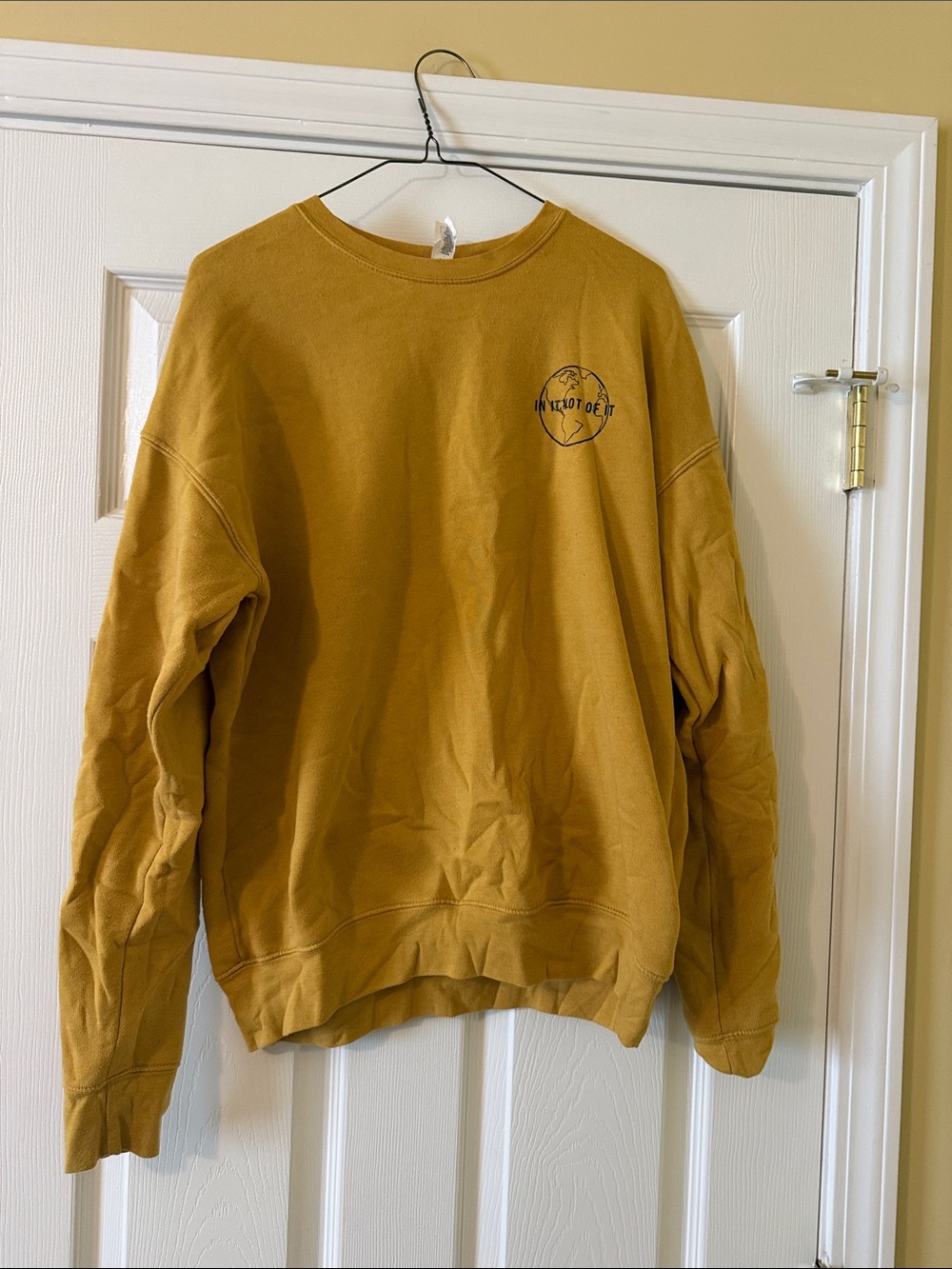 Bella Canvas Mustard Yellow Crewneck Sweatshirt